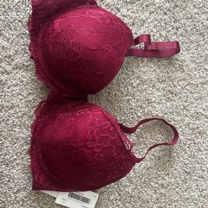 Wine Red Bra - NEW WITH TAGS
